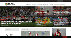 Desktop Screenshot of mlsz.hu