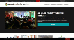 Desktop Screenshot of felnottkepzes.mlsz.hu